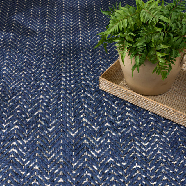 Nourison Horizon Indoor/Outdoor HOZ02 Navy Contemporary Area Rugs