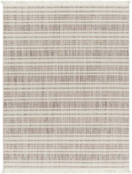 Surya New Delhi Nwh-2304 Light Grey, Ash, Slate Grey Taupe, Metallic - Silver Rug.
