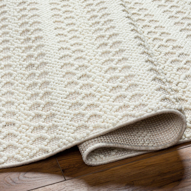 Surya New Delhi Nwh-2308 Light Silver, Light Grey, Off-White Rug.