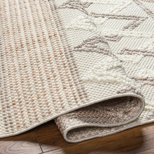 Surya New Delhi Nwh-2309 Light Grey, Ash, Sterling Grey Rug.