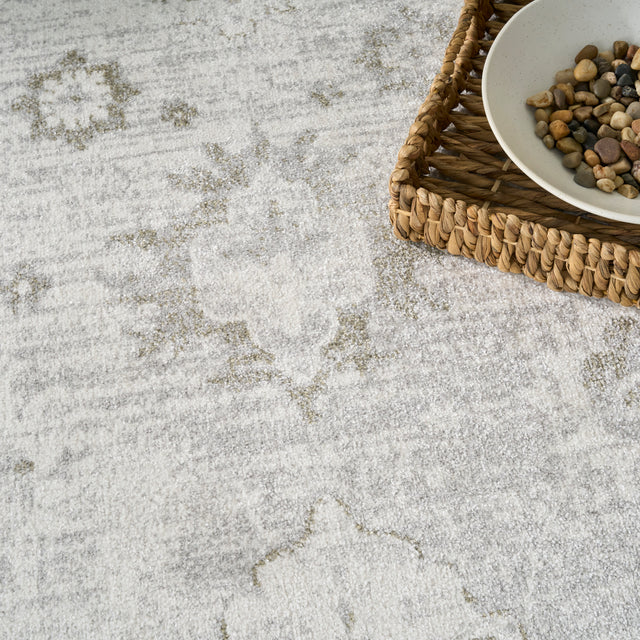 Nourison Astra Machine Washable ASW19 Machine Made Ivory Rug