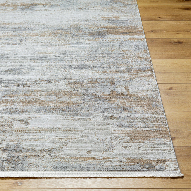Surya Obsession Obn-2303 Light Gray, Cream, Gray, Light Brown, Charcoal Rug.