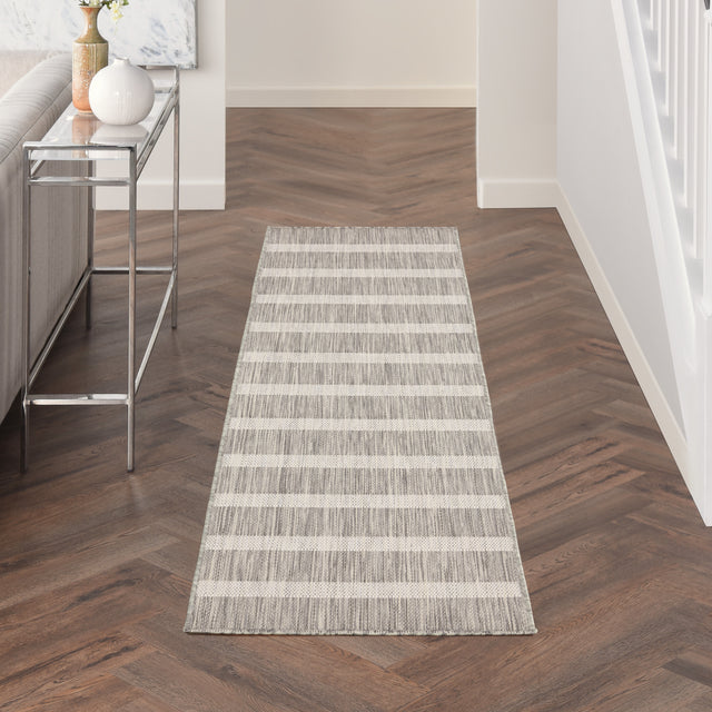 Nourison Positano Pos03 Grey Ivory Rug