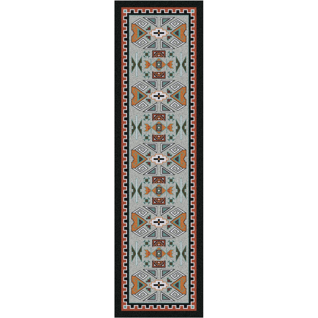 American Dakota Four Rams OKA Rust Rug