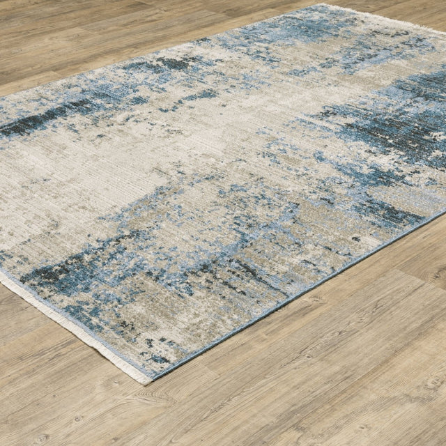 Oriental Weavers Bauer 041L2 Blue/ Beige Rug.