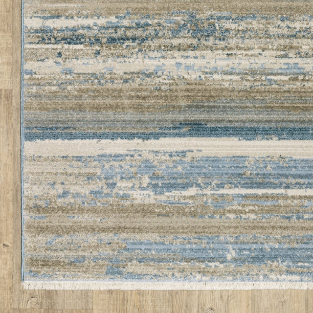 Oriental Weavers Bauer 042L2 Blue/ Beige Rug.