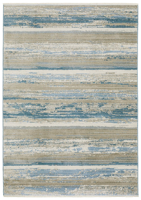 Oriental Weavers Bauer 042L2 Blue/ Beige Rug.