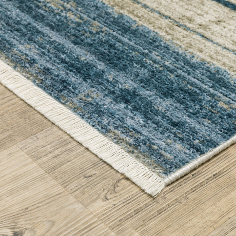 Oriental Weavers Bauer 090B2 Blue/ Beige Rug.