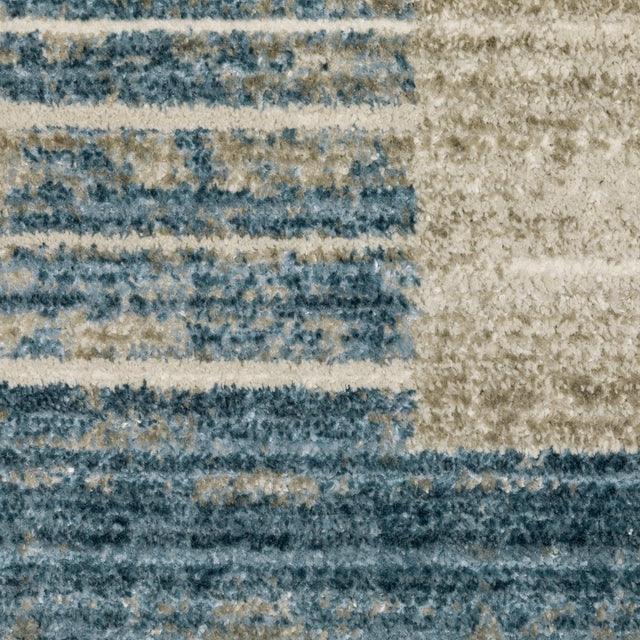 Oriental Weavers Bauer 090B2 Blue/ Beige Rug.