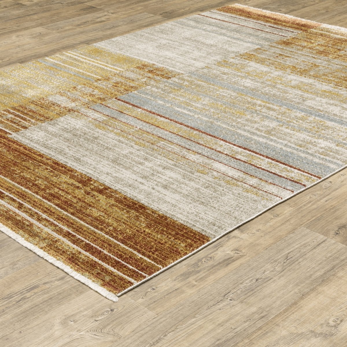 Oriental Weavers Bauer 090R2 Rust/ Gold Rug.
