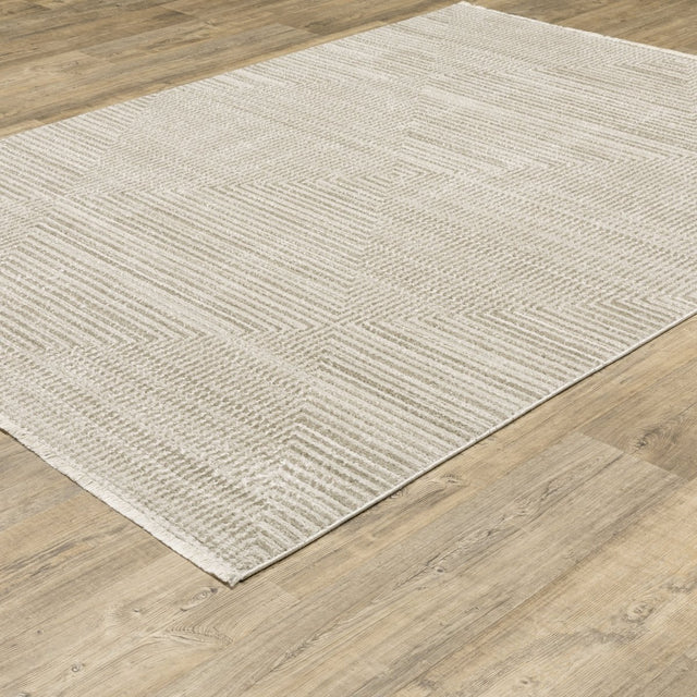 Oriental Weavers Bauer 4150E Beige/ Ivory Rug.