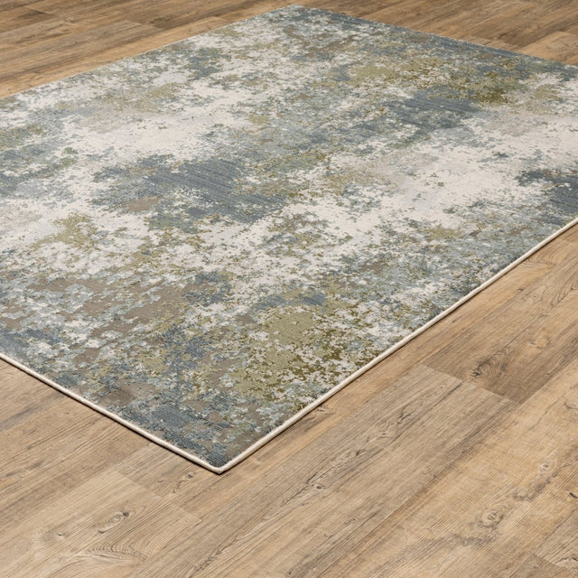 Oriental Weavers Caravan 5090E Blue/ Green Rug.