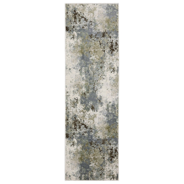 Oriental Weavers Caravan 5090E Blue/ Green Rug.