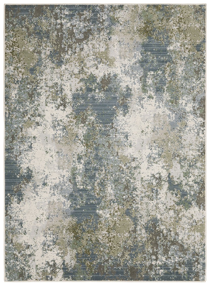 Oriental Weavers Caravan 5090E Blue/ Green Rug.