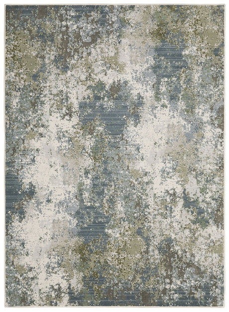 Oriental Weavers Caravan 5090E Blue/ Green Rug.