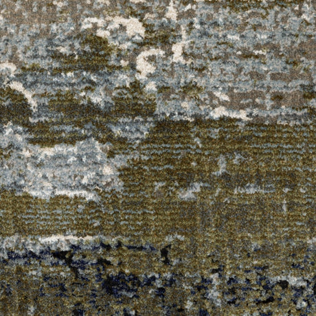 Oriental Weavers Caravan 8020L Blue/ Green Rug.