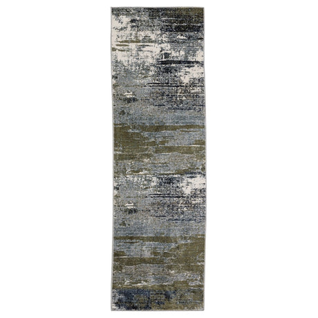 Oriental Weavers Caravan 8020L Blue/ Green Rug.