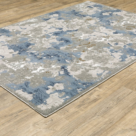 Oriental Weavers Easton 3313Q Beige/ Blue Rug.