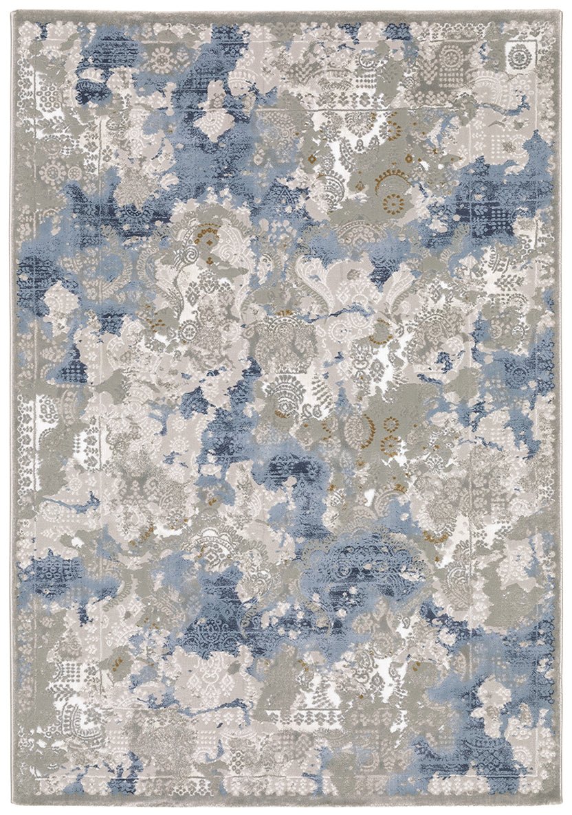 Oriental Weavers Easton 3313Q Beige/ Blue Rug.