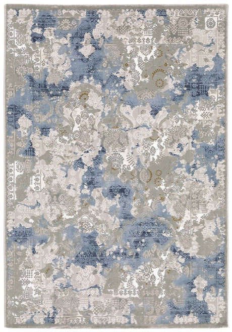 Oriental Weavers Easton 3313Q Beige/ Blue Rug.