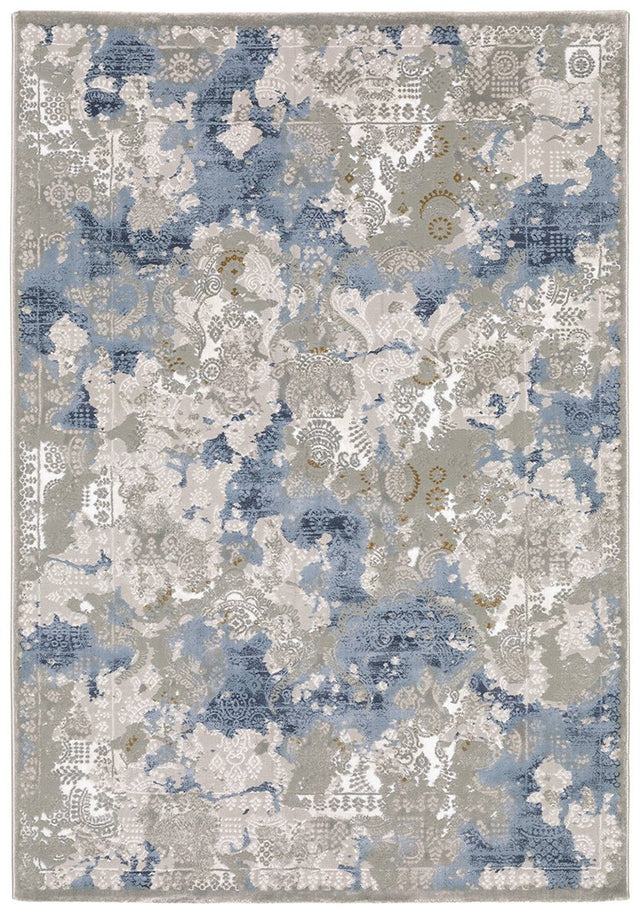 Oriental Weavers Easton 3313Q Beige/ Blue Rug.