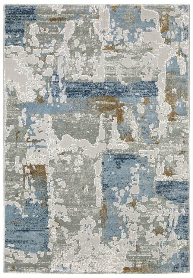 Oriental Weavers Easton 4518X Grey/ Blue Rug.