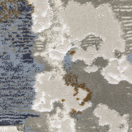 Oriental Weavers Easton 4518X Grey/ Blue Rug.