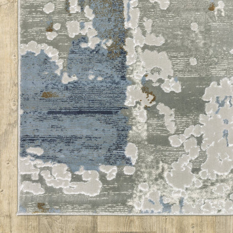 Oriental Weavers Easton 4518X Grey/ Blue Rug.