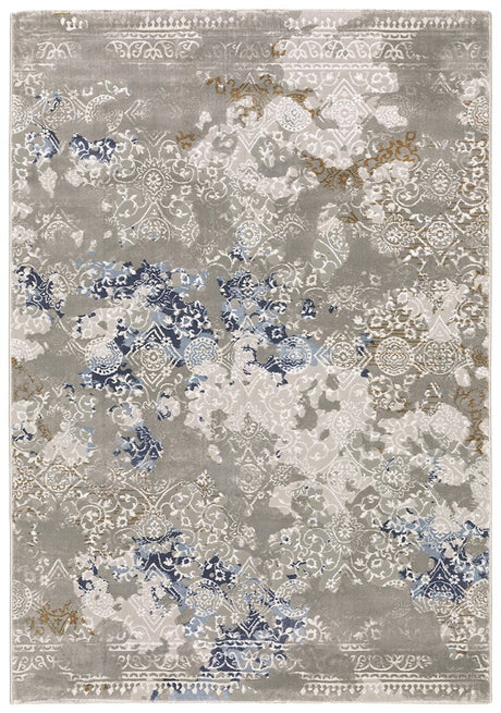 Oriental Weavers Easton 7111F Grey/ Blue Rug.