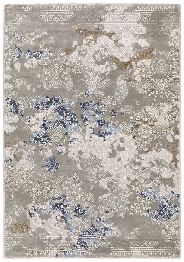 Oriental Weavers Easton 7111F Grey/ Blue Rug.
