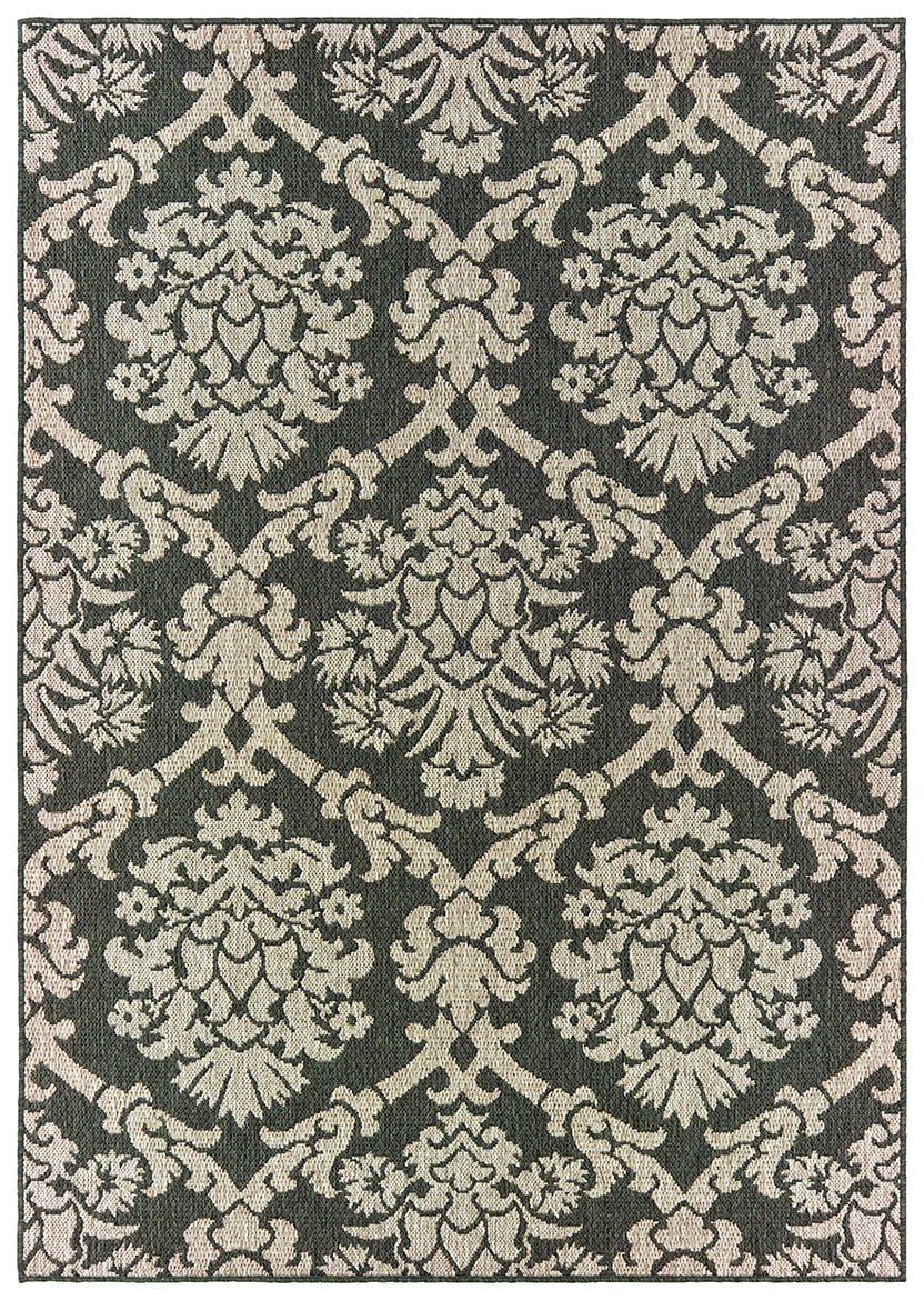 Oriental Weavers Latitude 8020K Grey/ Charcoal Rug.