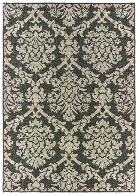 Oriental Weavers Latitude 8020K Grey/ Charcoal Rug.