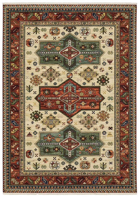 Oriental Weavers Lilihan 8022R Red/ Multi Rug.