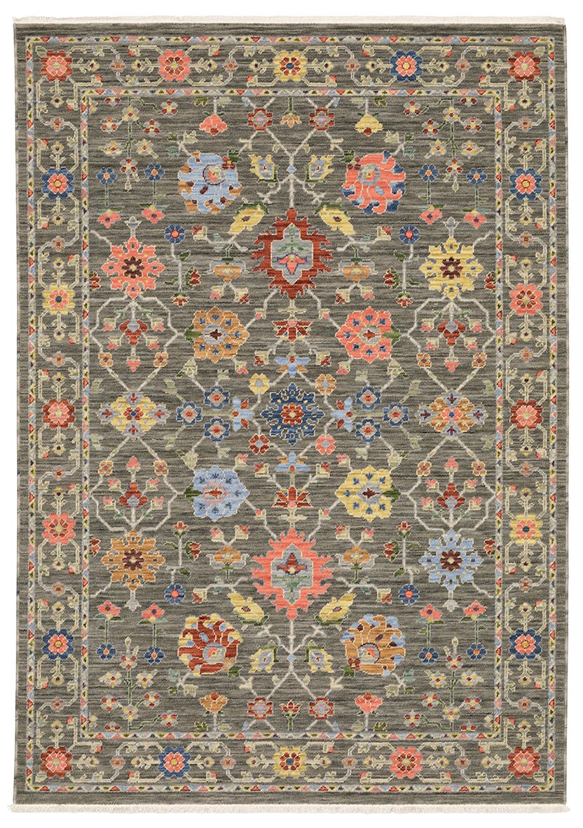 Oriental Weavers Lucca 093K1 Grey/ Multi Rug.