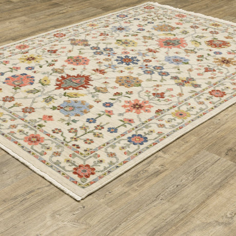 Oriental Weavers Lucca 093W1 Ivory/ Multi Rug.