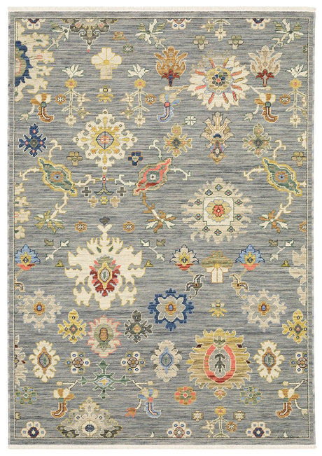 Oriental Weavers Lucca 5507E Grey/ Multi Rug.