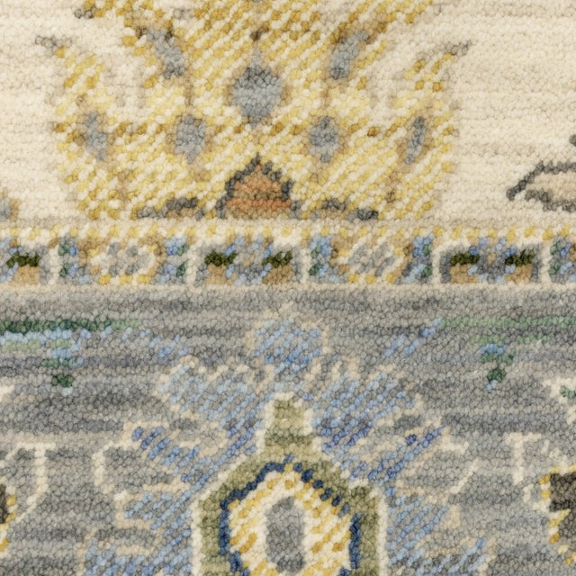 Oriental Weavers Lucca 846H1 Ivory/ Blue Rug.