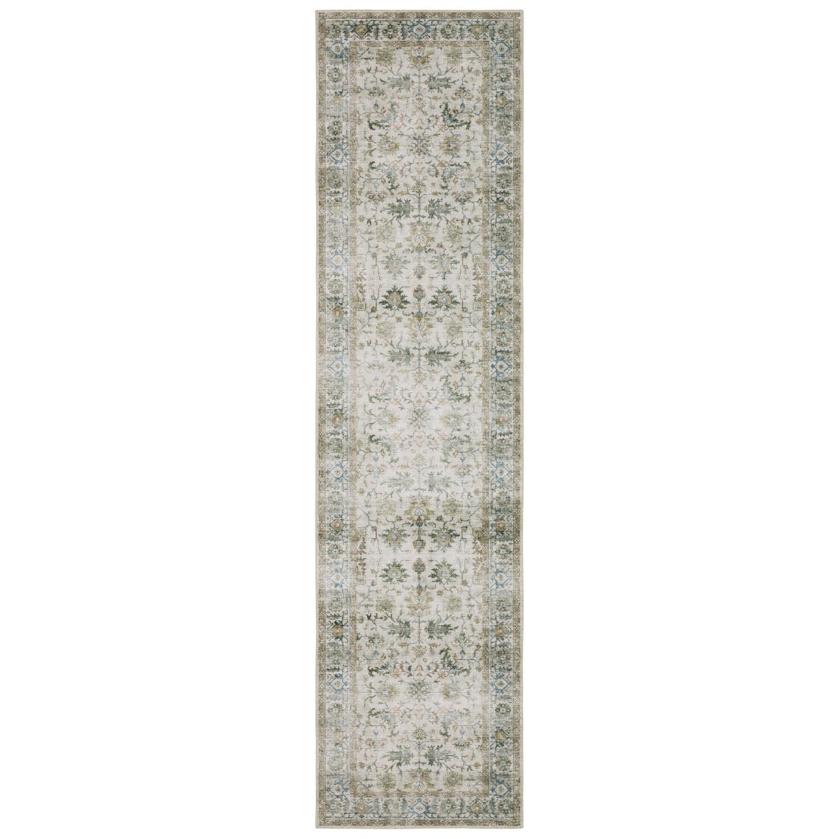 Oriental Weavers Machine Washable Charleston Cha10 Ivory/ Multi Rug.
