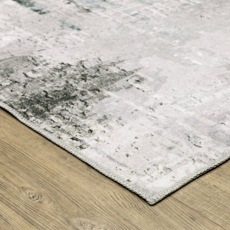 Oriental Weavers Machine Washable Malibu Mal03 Grey/ Multi Rug.