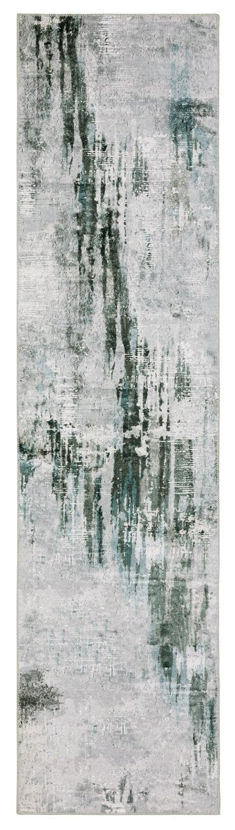 Oriental Weavers Machine Washable Malibu Mal03 Grey/ Multi Rug.