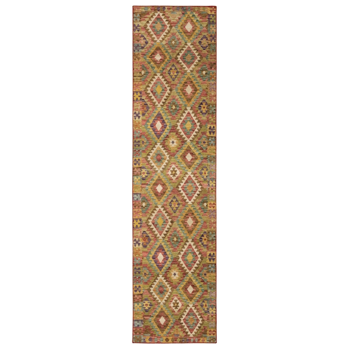Oriental Weavers Machine Washable Malibu Mal07 Gold/ Multi Rug.