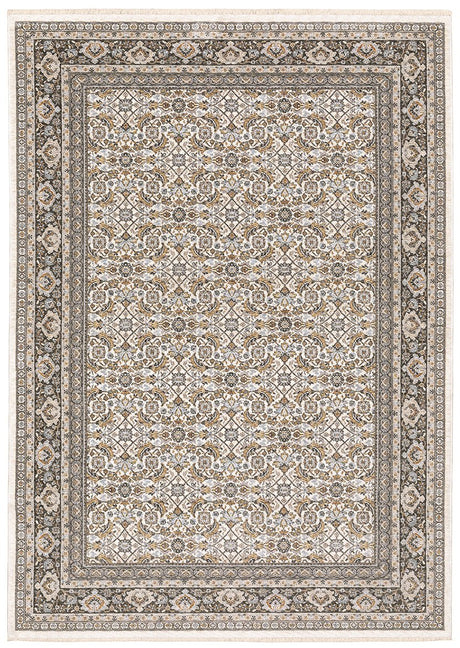 Oriental Weavers Maharaja 2061N Ivory/ Charcoal Rug.