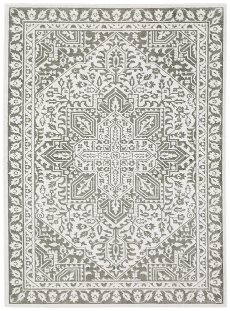 Oriental Weavers Montecito 1101W Grey/ White Rug.