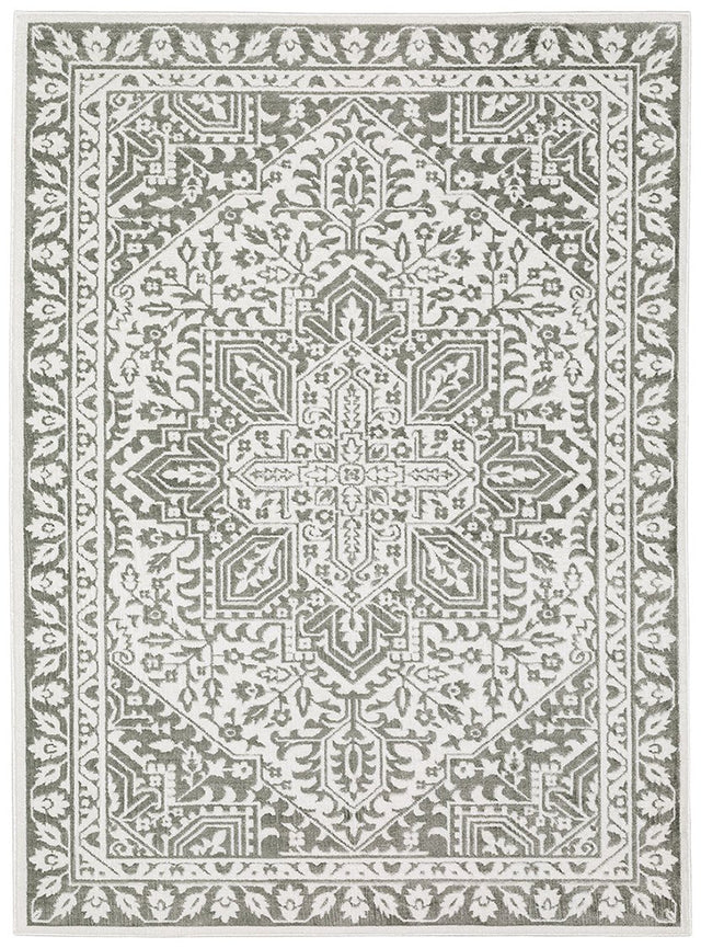 Oriental Weavers Montecito 1101W Grey/ White Rug.