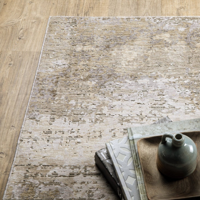 Oriental Weavers Nebulous 001H9 Beige/ Grey Rug.