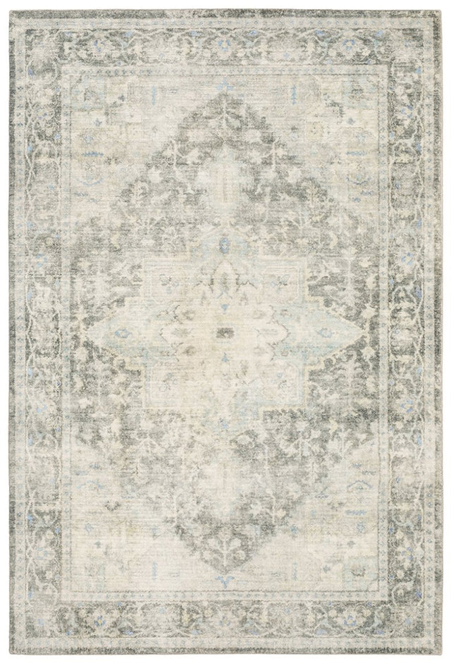 Oriental Weavers Savoy 28104 Grey/ Ivory Rug.