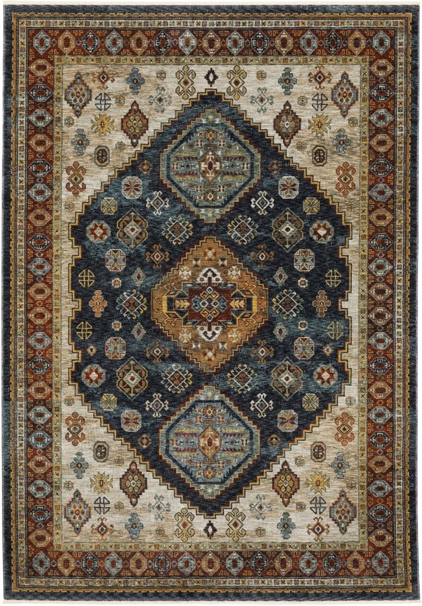 Oriental Weavers Sphinx Aberdeen 005W1 Blue/ Multi Rugs.