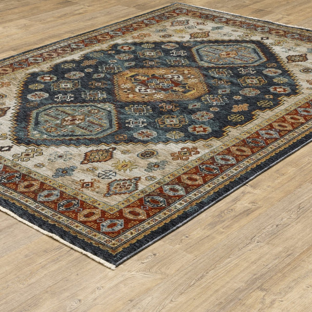 Oriental Weavers Sphinx Aberdeen 005W1 Blue/ Multi Rugs.