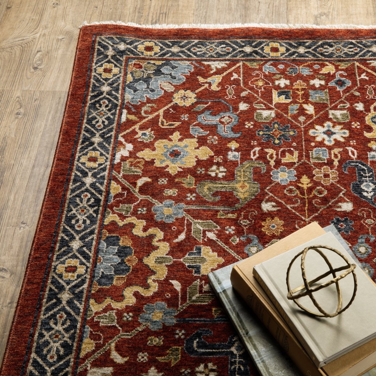 Oriental Weavers Sphinx Aberdeen 006R1 Red/ Multi Rugs.