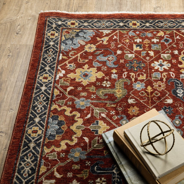 Oriental Weavers Sphinx Aberdeen 006R1 Red/ Multi Rugs.